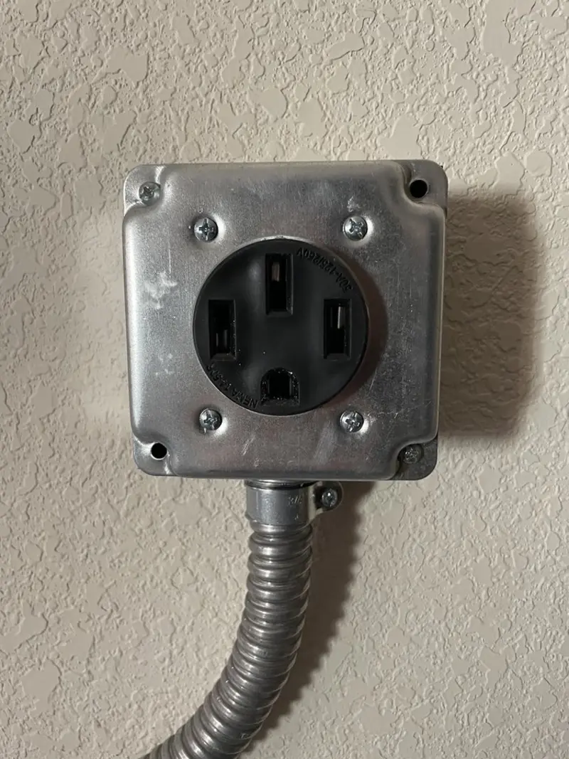 NEMA 14-50 outlet installed for Electrical Panel Upgrade in Sunset